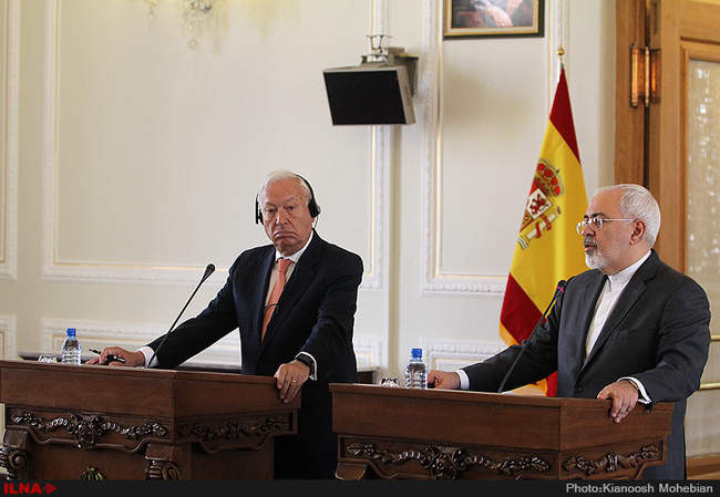 دیدار محمد جواد ظریف با وزیر خارجه اسپانیا