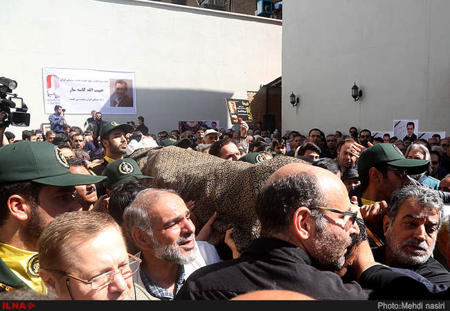 مراسم تشییع پیکر حبیب الله کاسه ساز