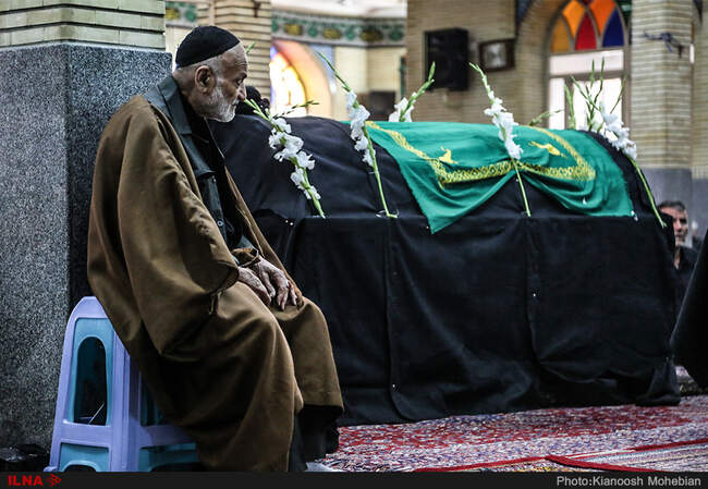 مراسم تشییع پیکر آیت الله سید محمدرضا غروی