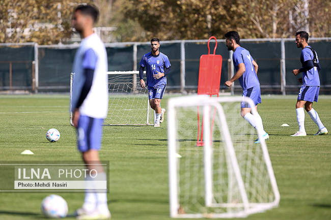 تمرین امروز تیم ملی فوتبال ایران