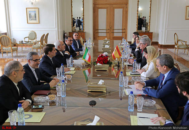 Meeting of Foreign Ministers of Iran and Spain