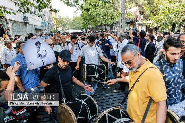 مراسم تشییع پیکر ناصر تقوایی