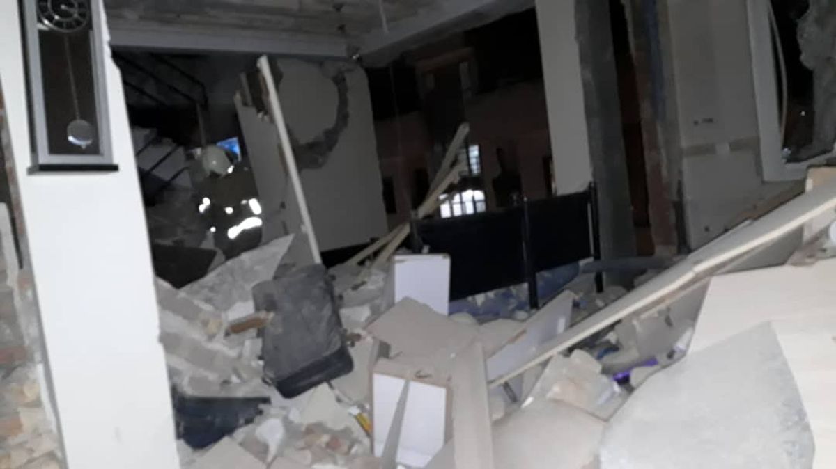 مصدومیت ۹ نفر بر اثر انفجار شدید در ساختمان مسکونی