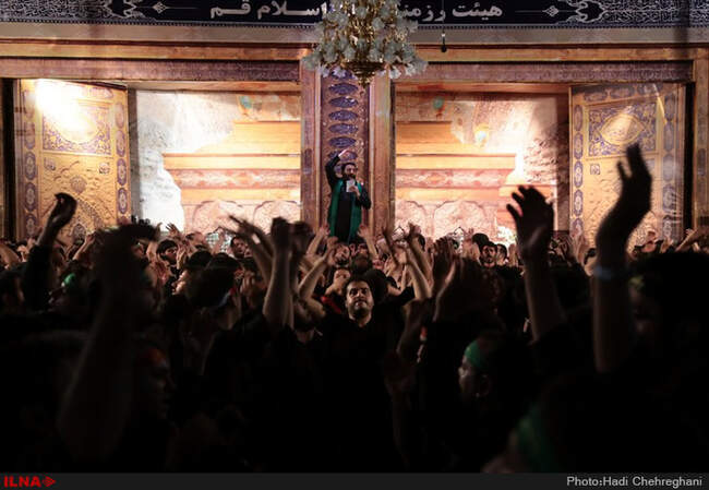 عزاداری ابااعبدالله الحسین(ع) درهیئت رزمندگان اسلام قم