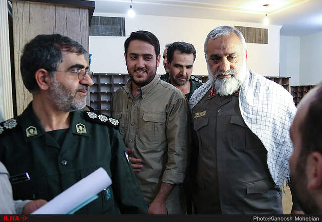 حضور مسئولان و فرماندهان نظامی در مراسم بزرگداشت شهید محسن حججی