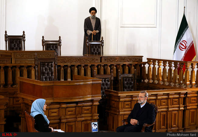 گفتگوی خبری علی لاریجانی به مناسبت روز مجلس