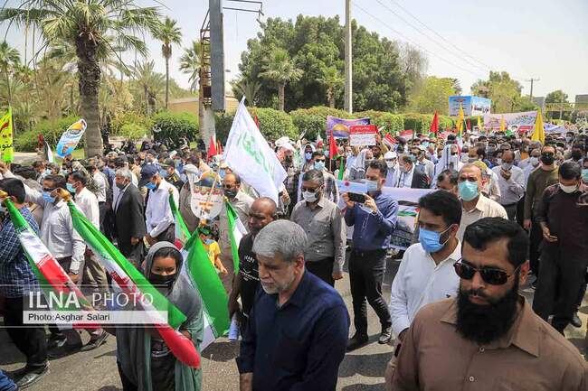 راهپیمایی روز قدس در بندرعباس