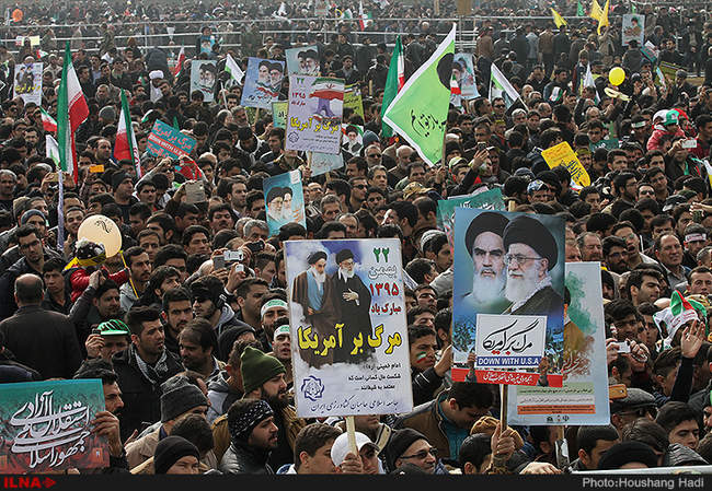 راهپیمایی یوم الله ۲۲ بهمن در تهران / ۱