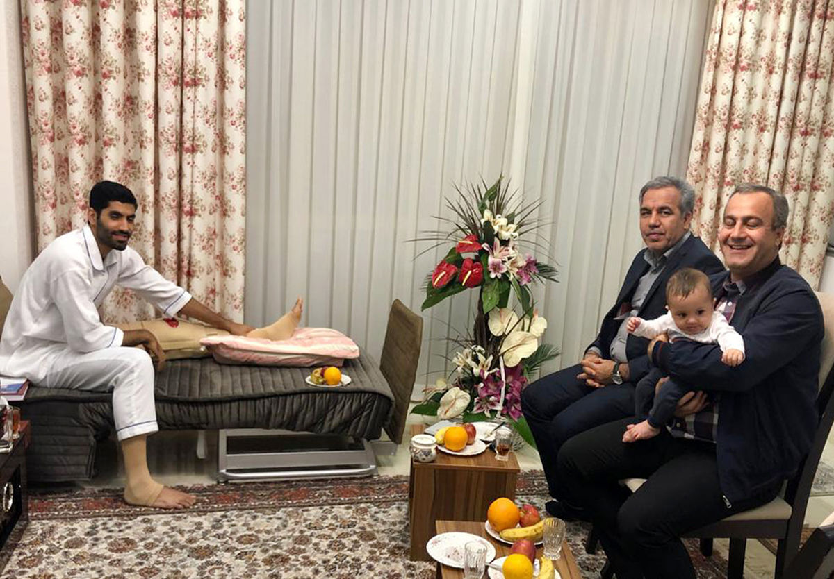 عیادت ایرج عرب از محمد انصاری