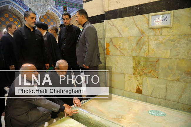 دیدار رئیس‌جمهور با علما و مراجع عظام در سفر به قم