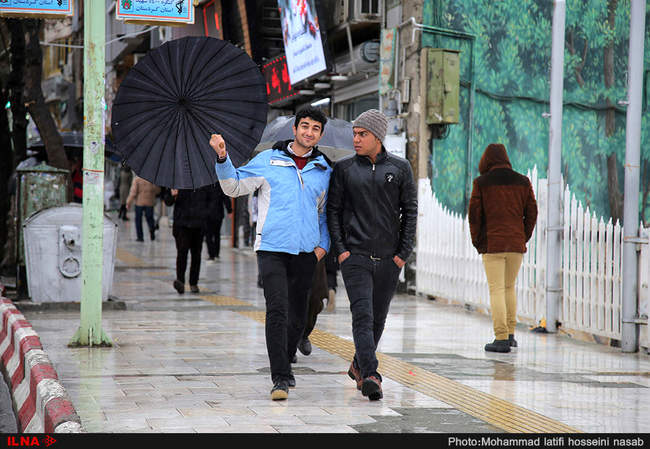 روز بارانی سنندج