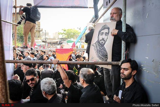 گزارش تصویری مراسم تشییع پیکر شهید حججی 