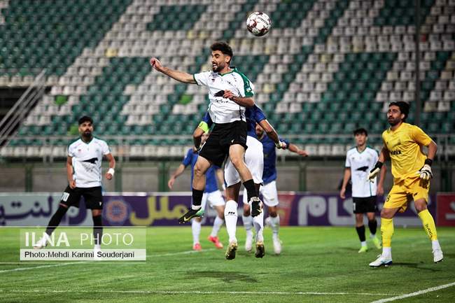 تساوی تیم فوتبال ذوب آهن اصفهان مقابل ملوان انزلی
