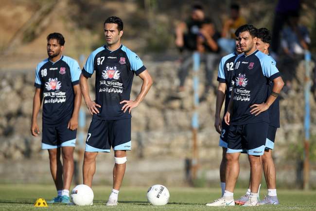 تصاویری از تمرینات امروز نساجی مازندران