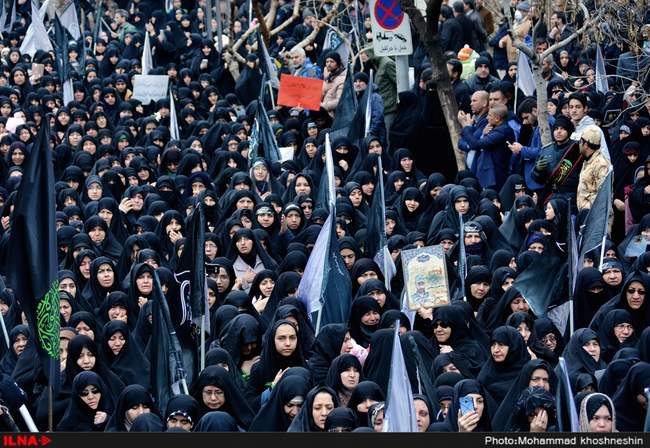 اجتماع عظیم عزاداران فاطمی و تشییع شهدای گمنام و مدافع حرم - مشهد