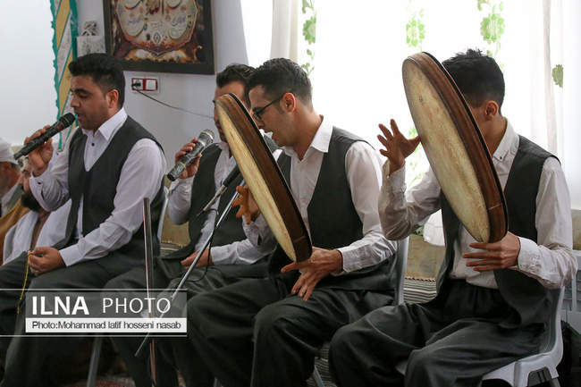  مراسم مولودی خوانی در روستای سرهویه