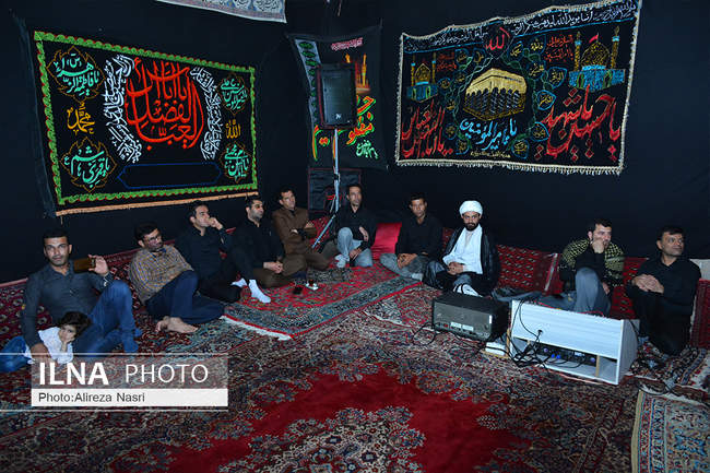 مراسم سوگواری امام حسین(ع) در هیات منتظرین امام زمان (عج) قزوین