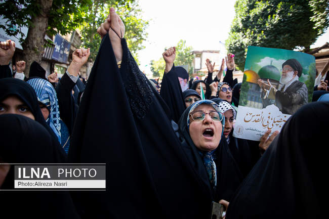 راهپیمایی جمعه خشم و نصر در قزوین