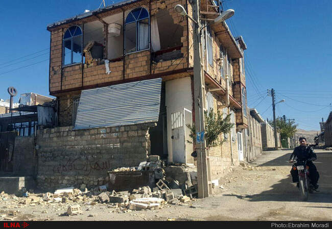 خسارات زلزله در غرب کشور