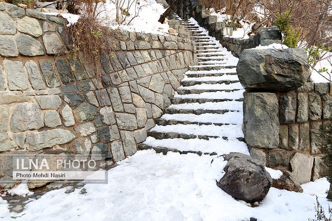 برف زمستانی پارک جمشیدیه