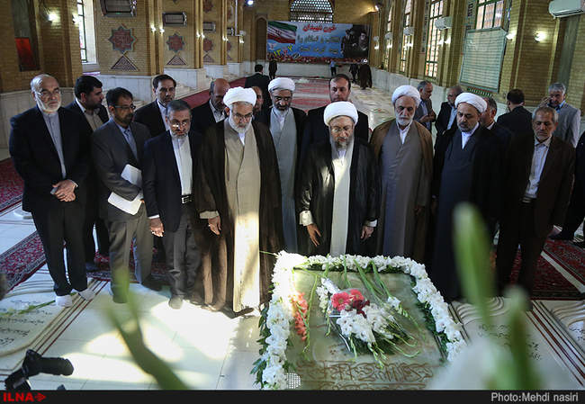 تجدید میثاق رییس و مسئولان عالی قضایی با آرمان‌های بنیانگذار انقلاب