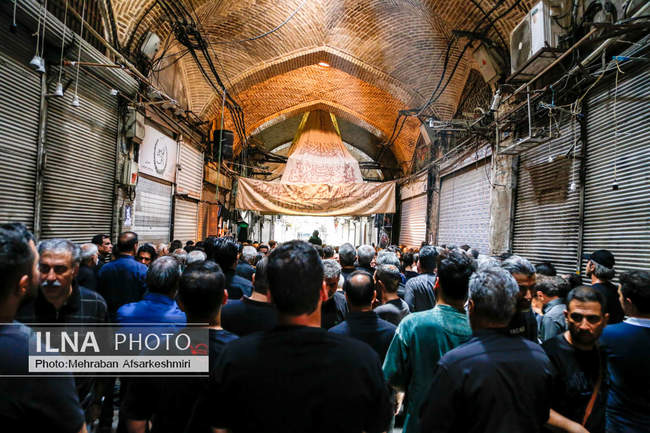 مراسم عزاداری تاسوعای حسینی - بازار تهران
