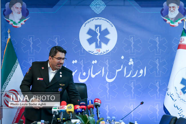 نشست خبری رئیس سازمان اورژانس استان تهران
