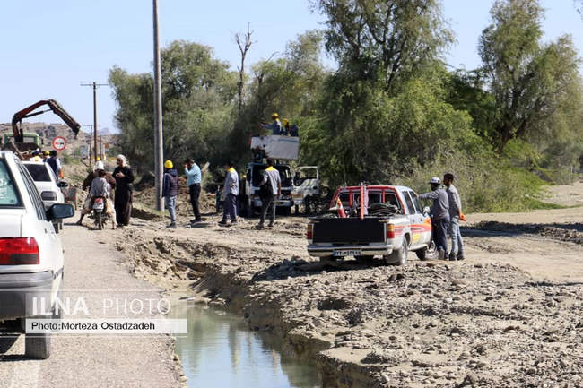 سیل در شرق شهرستان جاسک