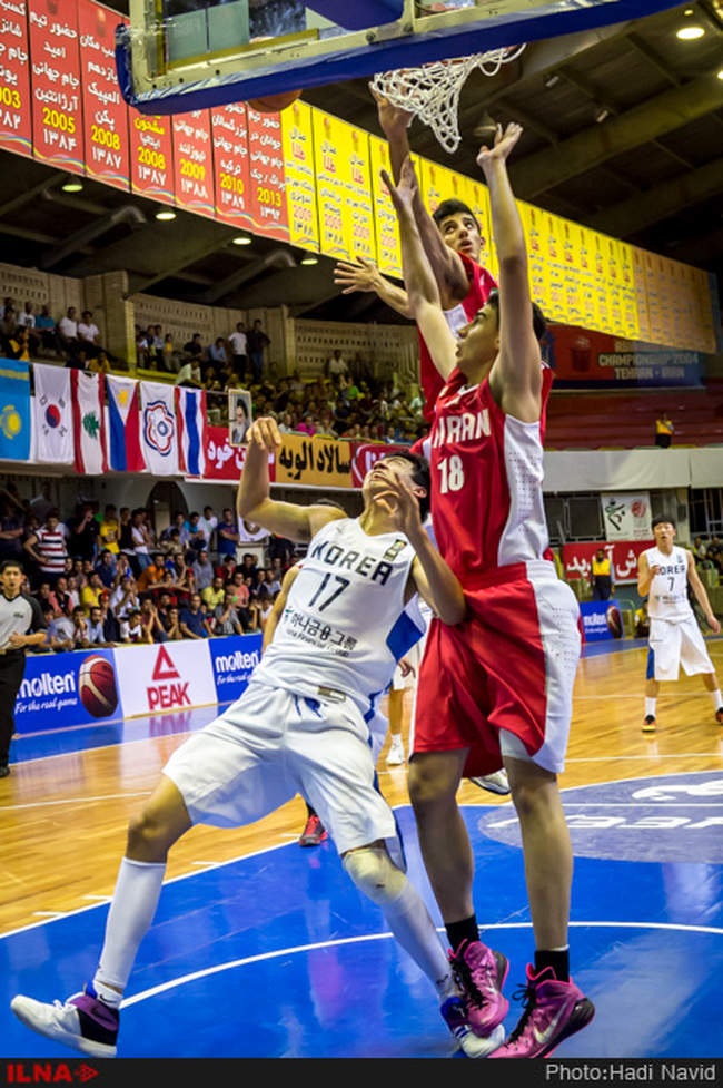 بیست و چهارمین دوره مسابقات بسکتبال قهرمانی جوانان آسیا: ایران - کره 