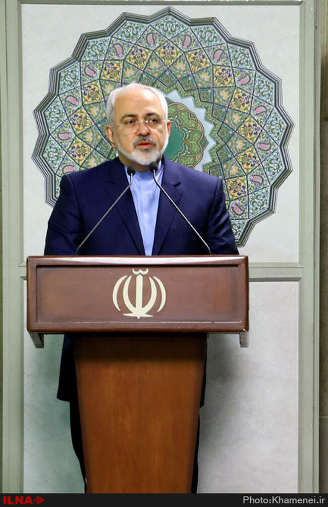 دیدار وزیر امور خارجه، سفیران و مسئولان نمایندگی‌های ایران در خارج از کشور با رهبر