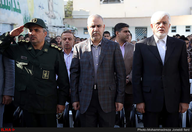 مراسم بازگشایی مدارس با حضور عارف