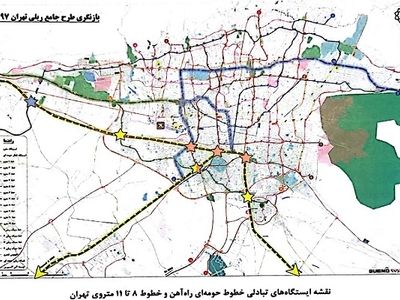 برنامه‌ریزی برای ایجاد ایستگاه‌های تبادلی بین خطوط حومه‌ای راه‌آهن و شبکه متروی تهران