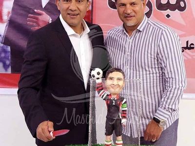 کیک تولد جالب عابدزاده برای علی دایی +عکس