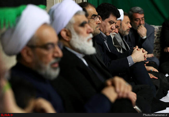 مراسم عزاداری شب عاشورا در حسینیه امام خمینی