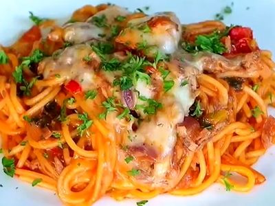طرز تهیه ماکارونی ساده و فوری + فیلم