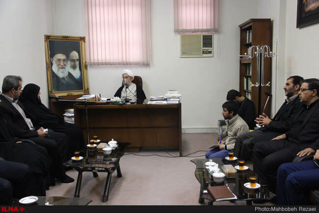 دیدار معصومه ابتکار با آیت الله امینی
