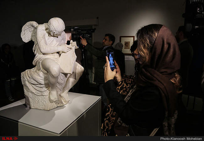 تصاویری از افتتاحیه «لوور در تهران» با حضور وزیر خارجه فرانسه