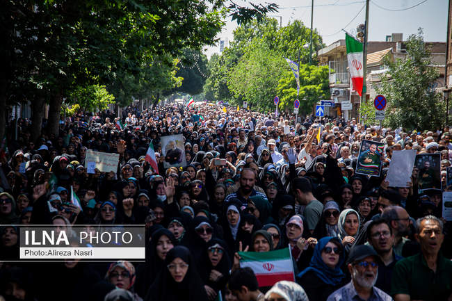 راهپیمایی جمعه خشم و نصر در قزوین