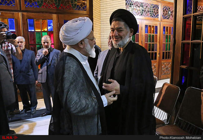 مراسم ترحیم مادر حجت الاسلام محتشمی پور