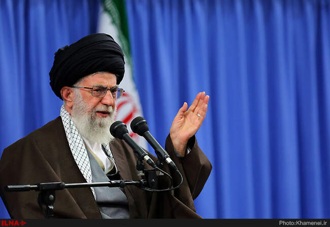 دیدار مداحان اهل‌بیت علیهم‌السلام با حضرت آیت‌الله خامنه‌ای رهبر انقلاب اسلامی