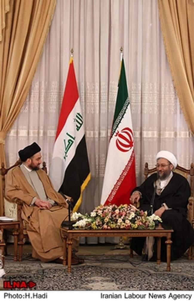 دیدار رئیس مجلس اعلای عراق با رئیس قوه قضاییه