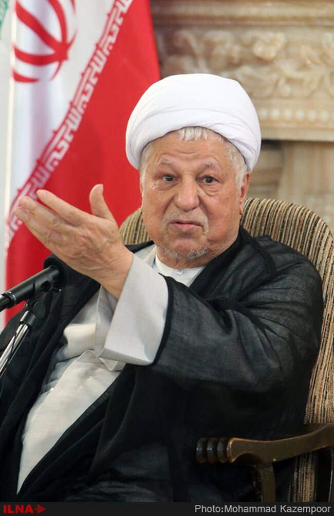دیدار  اعضای سومین اجلاس بین‌المللی «تعامل هوشمند بازارهای پولی و سرمایه‌ در تجارت جهانی» با آیت‌الله هاشمی رفسنجانی