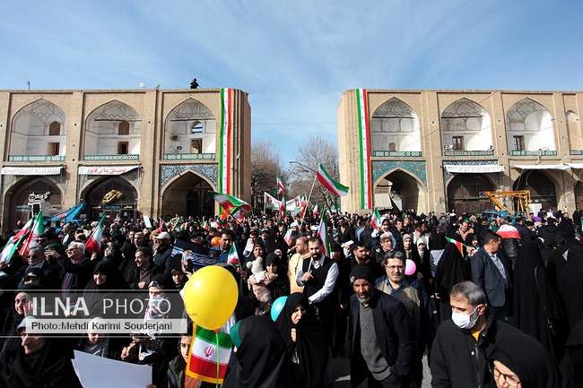راهپیمایی 22 بهمن در اصفهان