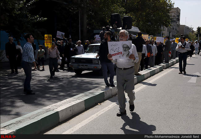 راهپیمایی نمازگزاران در سالگرد شهدای فاجعه منا - تهران 