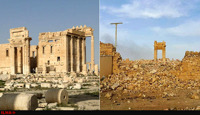 شهر باستانی پالمیرا قبل و بعد از جنگ