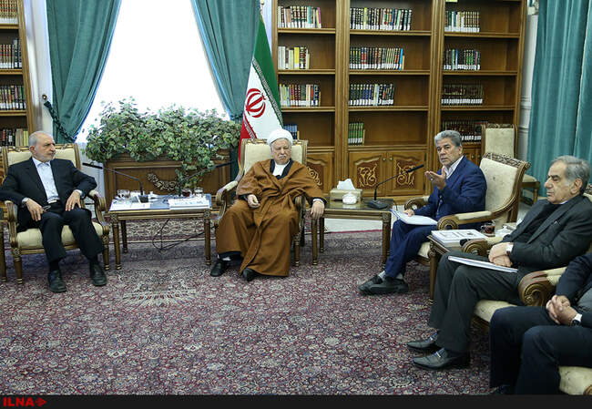 دیدار رئیس، دبیرکل و اعضای شورای سیاستگذاری کیفیت کشور با آیت‌الله هاشمی رفسنجانی