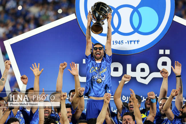جشن قهرمانی تیم فوتبال استقلال