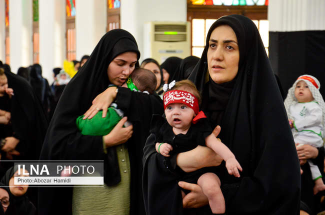  همایش شیرخوارگان حسینی در رشت