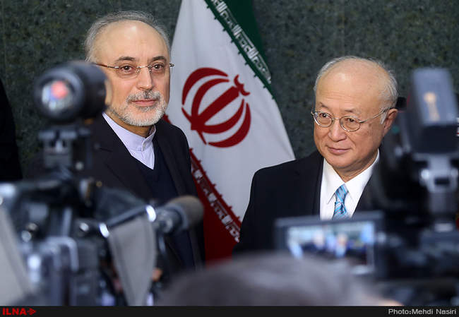 دیدار یوکیا آمانو با رئیس سازمان انرژی اتمی ایران