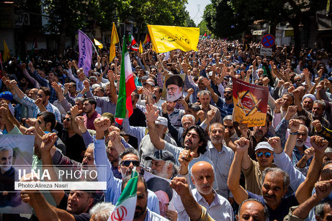 راهپیمایی جمعه خشم و نصر در قزوین